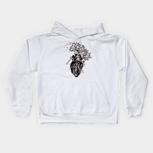 Blooming Heart Love by Tobe Fonseca Kids Hoodie